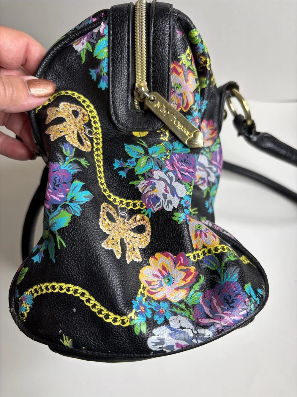Betsey Johnson black satchel
